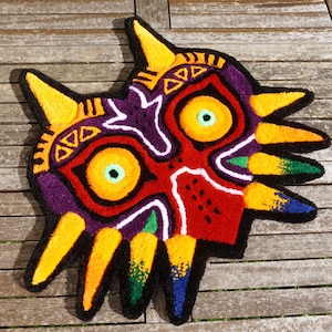 Majoras Mask Inspired Handmade Tufting Rug / Wall art