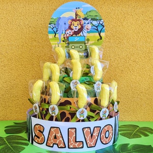 Torta Marshmallow Animali della Giungla