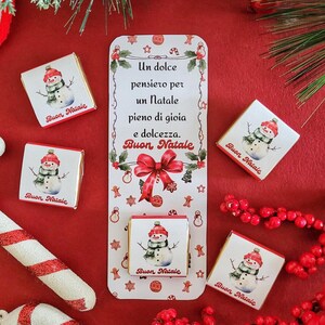 Cioccolatini personalizzati con cartoncino in coordinato