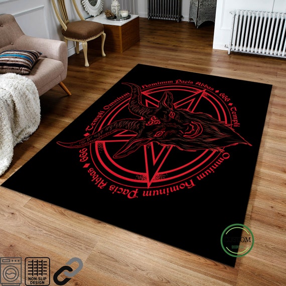 Pentagram Rug Supernatural Devil's Trap Rug Pentacle - Etsy