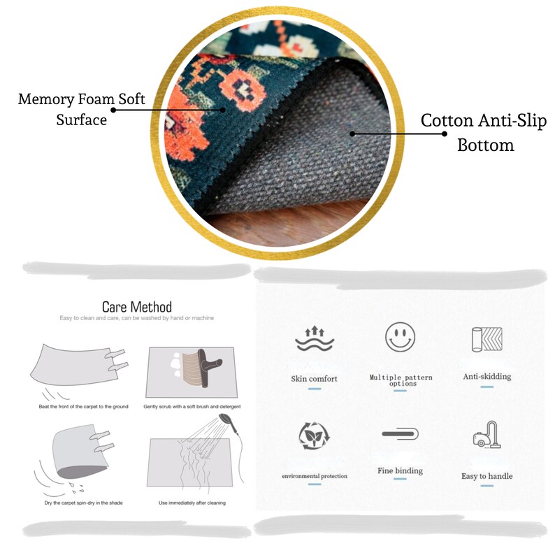 Retro Flower Rug Cute Pink Rug Retro Home Decor 70s Rug Etsy