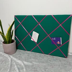 Jade Grün leicht gepolsterte Stoff Brett - Großes Geschenk, um Fotos, Memos, Briefe Rechnungen usw