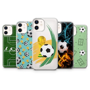 Football Phone Case Sport Cover for iPhone 15 14 13 12 Pro 11 XR 8 7, Samsung S23 S22 A73 A53 A13 A14 S21 Fe S20, Pixel 8 7 6A