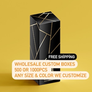 50,100,200,500 Custom Wholesale Logo box, Cosmetics Bottle Box, Paper Cardboard, Product Box, Packaging Box, jewelry box, personalized box