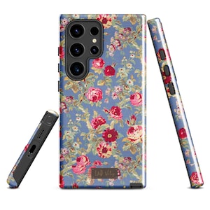 Samsung Tough Case Vintage Rose Floral, Samsung Handyhülle
