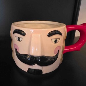 Christmas Nutcracker Ceramic Mug Set | 3 Stackable Holiday Coffee Cup Tower| Christmas Ceramic Mugs Tower Gift Decor