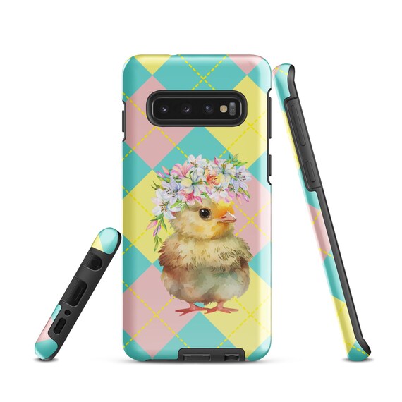 Samsung Tough Case Pink, Yellow, Blue Argyle Baby Chick Easter Print Phone  Case - Etsy
