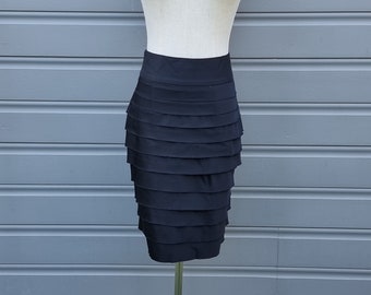 Vintage Black Layered Skirt