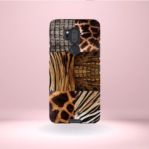 LG Animal Print Phone Cover Tough Case, G7, G6, G5, and V30