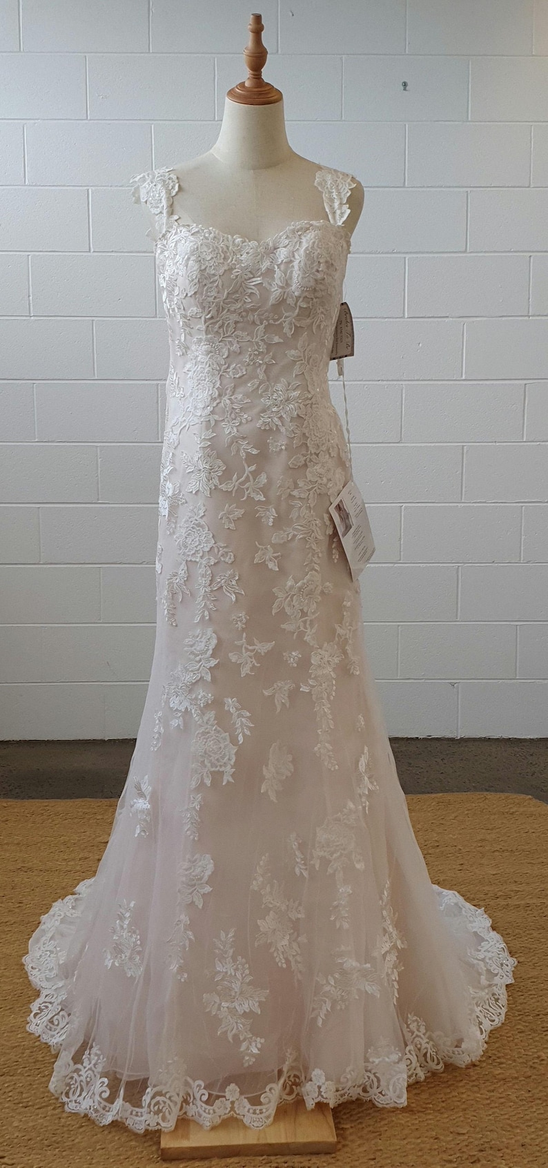 Wedding Dress Boho Designer Bridal Gown, Cream Wedding Dress, Ivory and ...