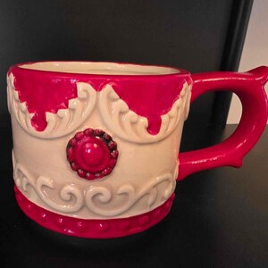 Christmas Nutcracker Ceramic Mug Set | 3 Stackable Holiday Coffee Cup Tower| Christmas Ceramic Mugs Tower Gift Decor