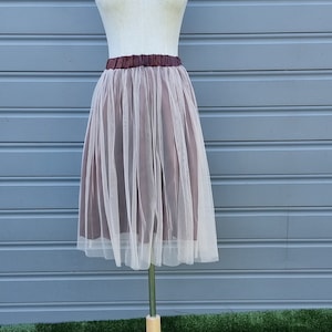 boho Vintage Wedding Tulle Tutu Skirt