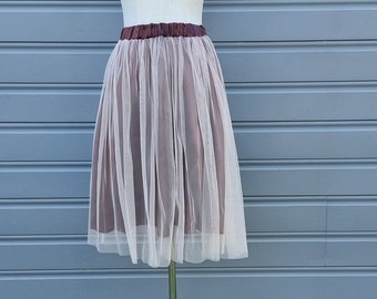 boho Vintage Wedding Tulle Tutu Skirt