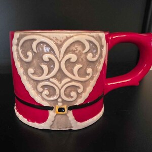 Christmas Nutcracker Ceramic Mug Set | 3 Stackable Holiday Coffee Cup Tower| Christmas Ceramic Mugs Tower Gift Decor