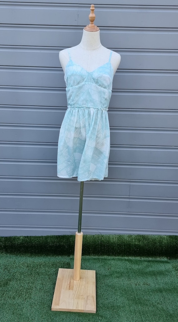 ALL ABOUT EVE Blue print strap summer dress