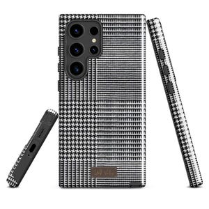 Samsung Tough Case Monochrome Black And White Pattern Phone Case