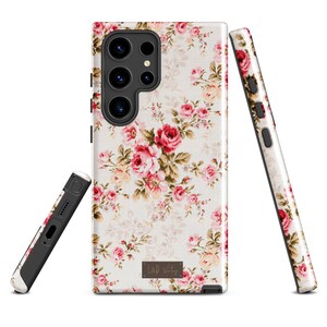 Samsung Tough Case Englisch Rose Floral Samsung Handy Cover