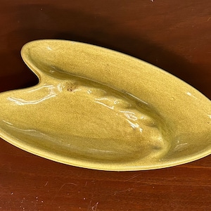 Yellow Ceramic Ashtray ~ Vintage
