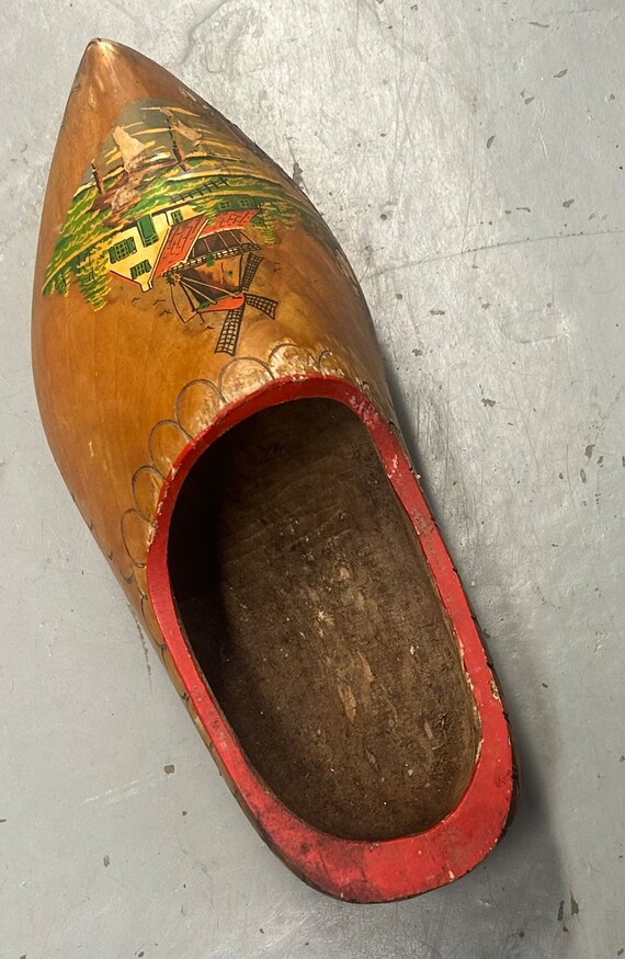 Dutch Wooden Clog Vintage