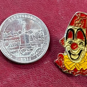 Happy Clown Lapel Pin ~ Vintage Circus