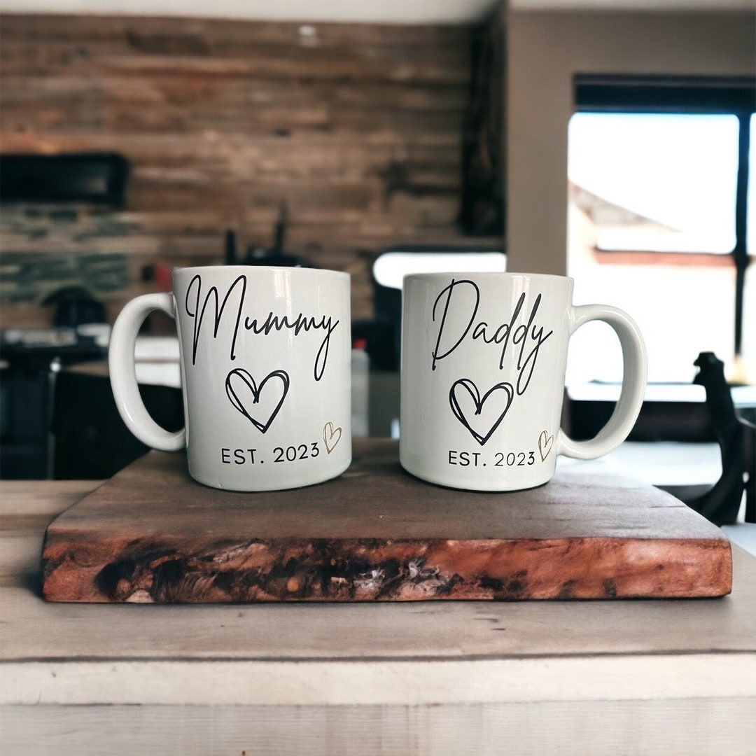 Mummy and Daddy Mugs Mummy and Mummy Daddy and Daddy Set Etsy