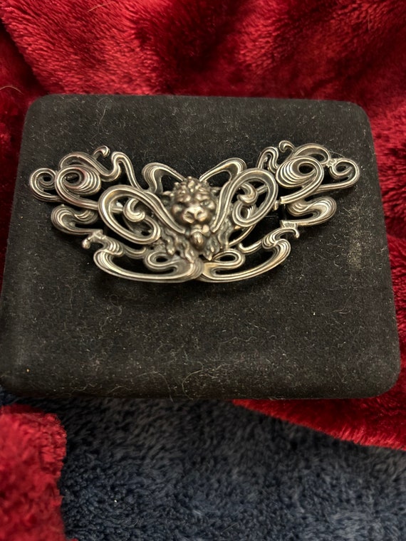 Antique Victorian Sterling silver Belt Buckle