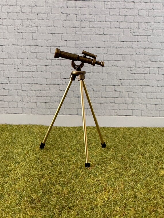 Télescope Miniature En Laiton 1:12 Pour Maison De Poupée - Accessoire Réaliste Melody Jane