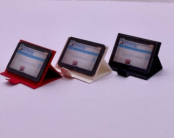 1:12 Scale Dolls House Miniature Tablet Computer in case  (non working!)