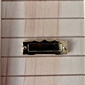 1:12 Scale Dolls House Miniature Brass Letterbox - Front plate only