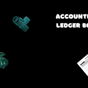 Accounting Ledger Book - Simple Accounting Ledger for Bookkeeping, Personal Finance - Instant Download (PDF File)