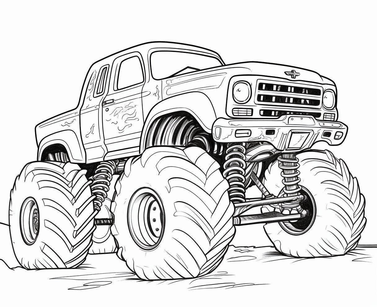 Printable Monster Truck Coloring Sheets for Kids Aged 812 Monster Truck Coloring Pages Easy to