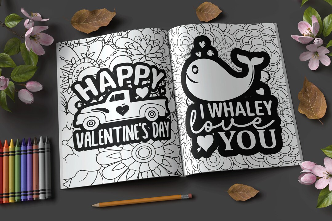 10 Printable Valentine's Day Coloring Pages for Adults: the Perfect ...