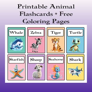 Kids Logic Flashcards - 32 Educational Animal Cards for Fun Learning for Kids aged 3-7 Exciting Animal Learning Game + 5 Free Coloring Pages
