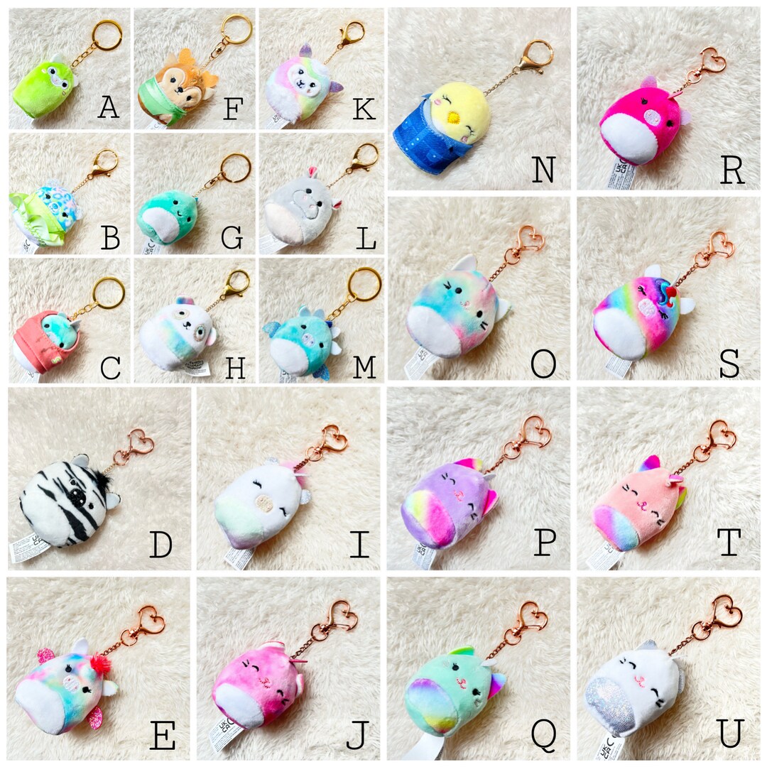 Squishmallows Squishville Custom Handmade Keychain Key Rings Etsy