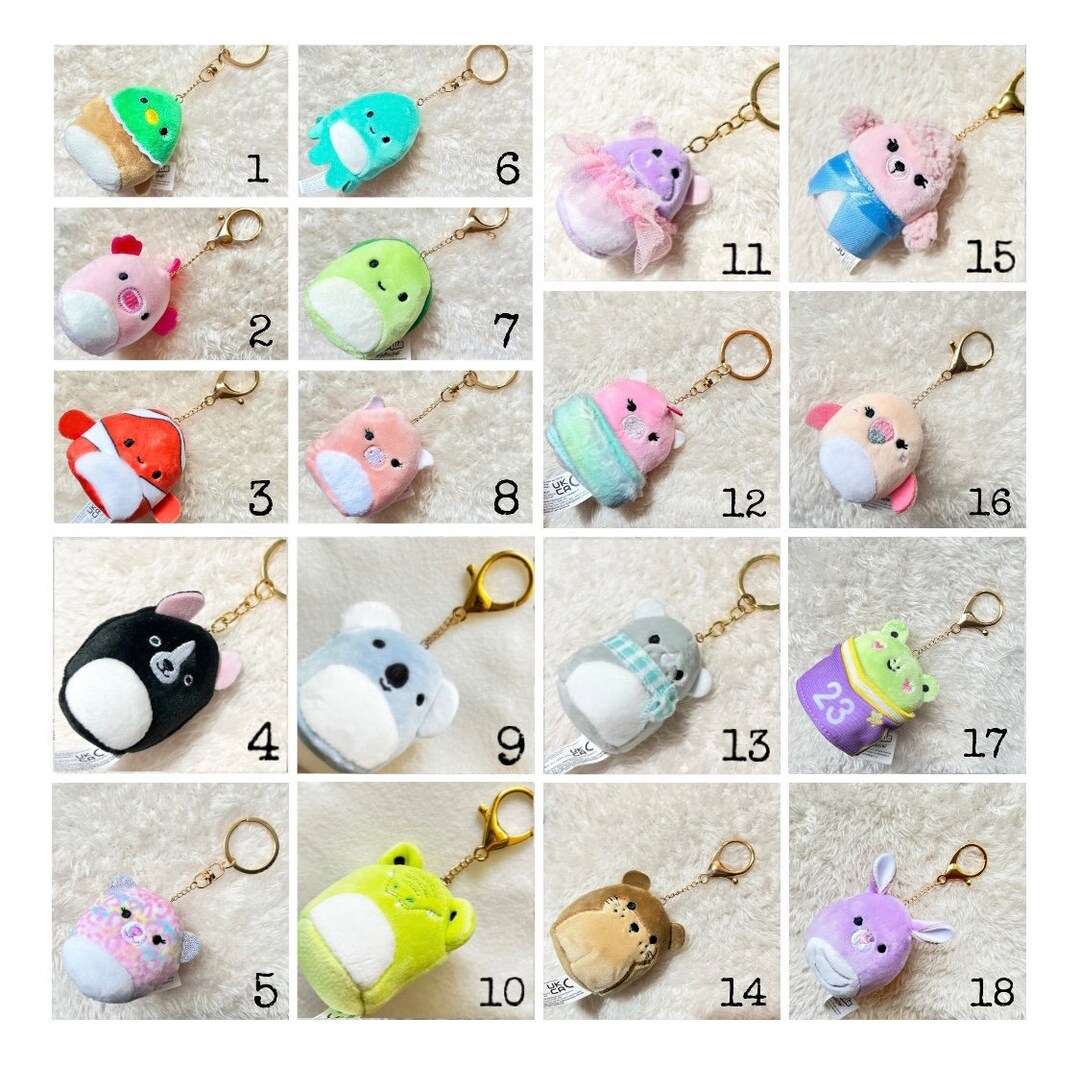 Squishmallows Squishville Custom Handmade Keychain Key Rings Etsy UK