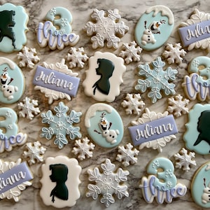 Ice Princess Decorated Cookies