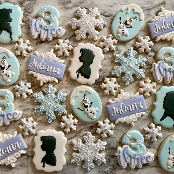 Ice Princess Decorated Cookies