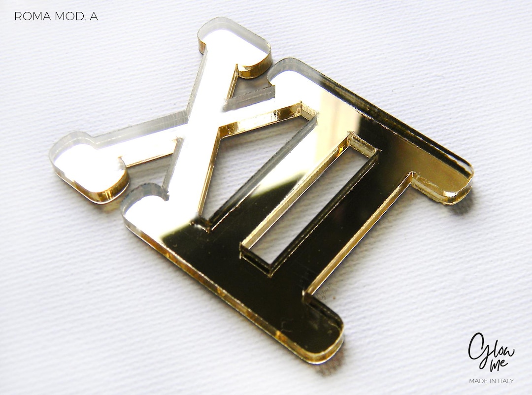 ROMAN A - Set of 12 Acrylicroman Numerals for Clock Making - Self ...
