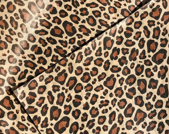 Tissue Paper Leopard Print Luxury Thick 18GSM Sheets Eco Friendly Full Size 75cm x 50cm 1-10 Sheets Folded