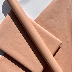 Blasses Pfirsich Umweltfreundliches Geschenkpapier, 100% recycelt und recycelbar, Kraftpapier, Geschenkpapier, Geburtstagsgeschenkpapier, Valentinstagsgeschenkpapier