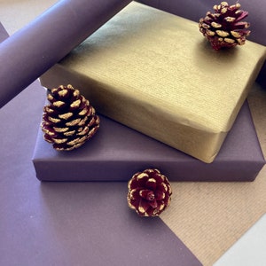 Paars milieuvriendelijk cadeaupapier, 100% gerecycled en recyclebaar, kraftpapier, cadeaupapier verjaardag Vaderdag Moederdag Moederdag