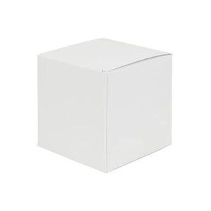 White Gloss Kraft Coloured Flat Pack Gift Candle Boxes 10x10x10 cm, Advent Calendar, Recycled and recyclable.