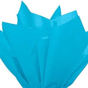 Fogli di carta velina di lusso, spessi 18 g/m², azzurri, ecologici, formato standard 75 cm x 50 cm, 1-100 fogli piegati, spedizione in giornata entro le 15:00.