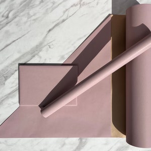 Papel de regalo ecológico de color lila glicina, 100 % reciclado y reciclable, papel de regalo Kraft, papel de regalo para cumpleaños y el Día de la Madre