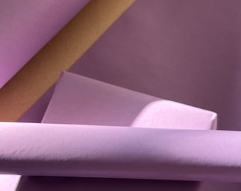 Wrapping Paper Lilac 50CM Wide Eco Friendly  100% Recycled Kraft   Recyclable  Sustainable  Plastic Free Gift Wrap