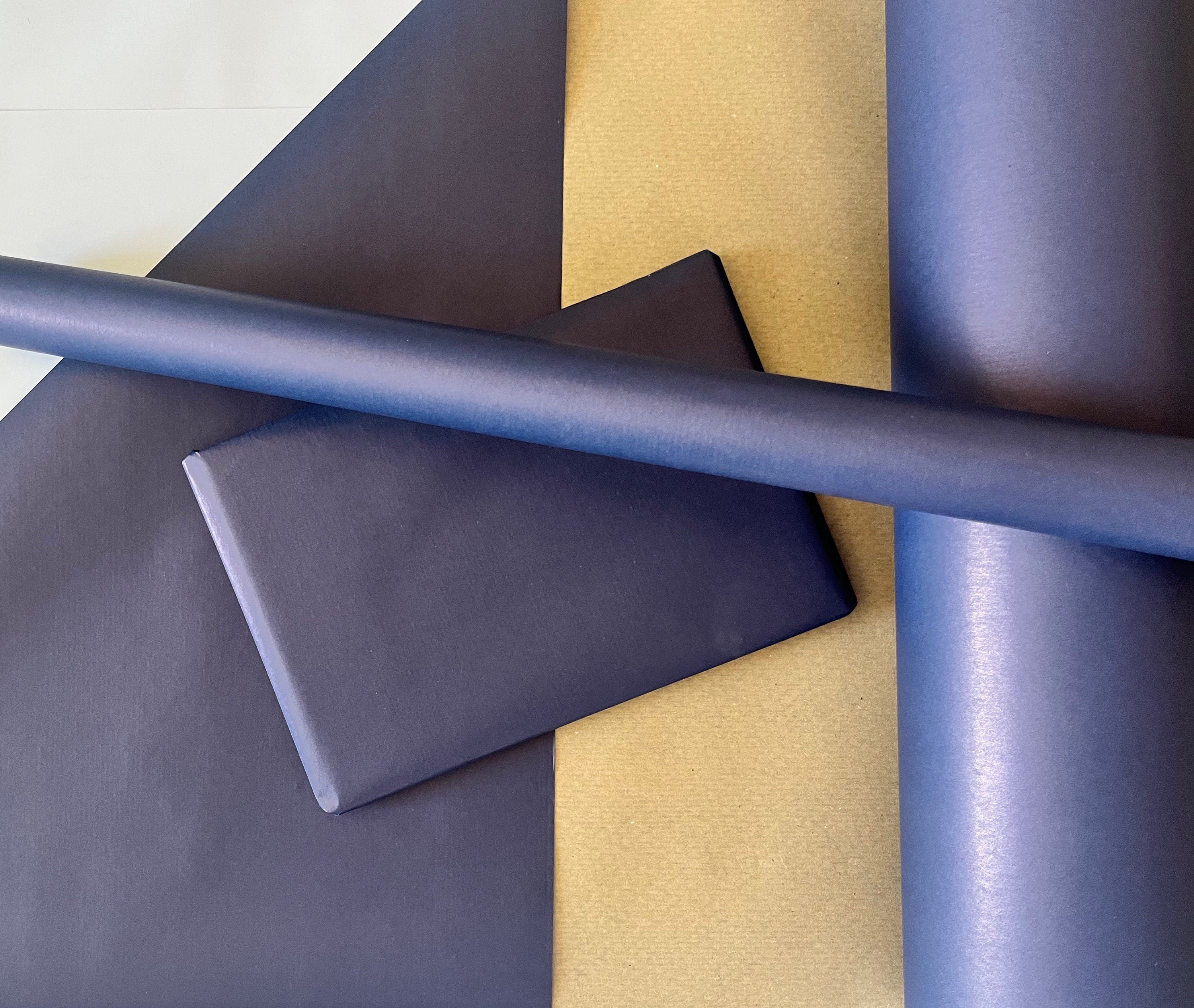 Dark Blue Wrapping Paper Birthday Gift Wrap Solid Coloured Wrapping Sheets  Holiday Gift Wrap 