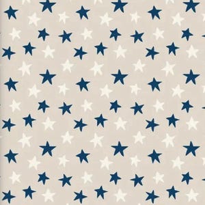 Papier cadeau Penny Kennedy Linen Astros bleu et blanc à étoiles pour garçon, 4 feuilles de 50 x 70 cm