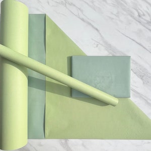 Papier d'emballage écologique à base de duosage/eucalyptus 100 % recyclé et recyclable, papier d'emballage kraft, papier d'emballage d'anniversaire, emballage cadeau pour la fête des mères