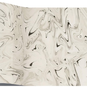 Carta velina ecologica con stampa in marmo bianco e nero, 100% riciclata e riciclabile, carta velina, carta velina stampata di lusso