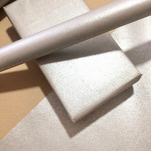 Carta da regalo ecologica color argento, 100% riciclata e riciclabile, carta da regalo Kraft, carta da regalo per compleanni, carta da regalo per San Valentino